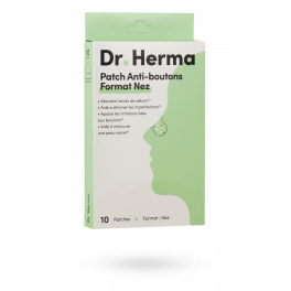 Dr Herma patch anti-boutons format nez - 10 patches