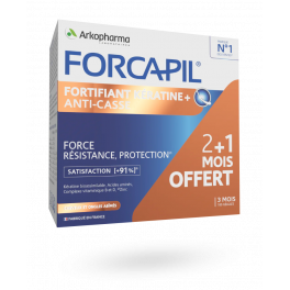 Forcapil Fortifiant Kératine + anti-casse cheveux & ongles - 180 gélules