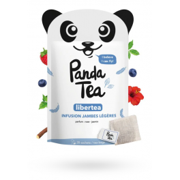 Panda Tea Libertea jambes légères infusions BIO détox - 28 sachets goût rose jasmin