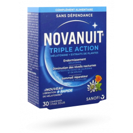 Novanuit Triple action sans dépendance - 30 comprimés