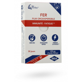 Fer 200 µg acide folique FilmTec IBSA - 30 films orodispersibles citron