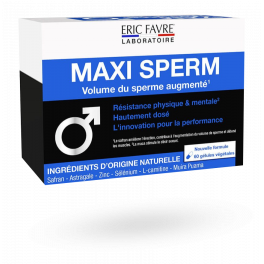 Maxi Sperm volume du sperme augmenté Eric Favre - 60 gélules