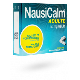 Nausicalm adulte 50 mg nausées vomissement 14 gélules