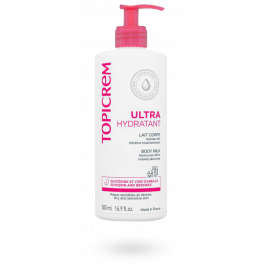 Topicrem lait corps ultra hydratant 48h 500 ml