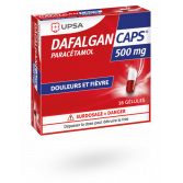 DafalganCaps 500 mg UPSA 16 gélules