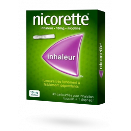 Nicorette inhaleur 10 mg 42 cartouches