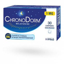 ChronoDorm 1 mg mélatonine 30 comprimés sublinguaux