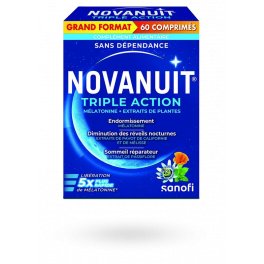 Novanuit Triple action sans dépendance 60 comprimés
