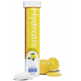 Hydratis citron fleurs de sureau 20 pastilles effervescentes