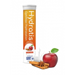 Hydratis pomme cannelle (à boire chaud) 20 pastilles effervescentes