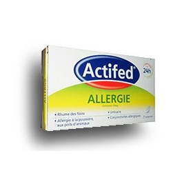 Actifed allergie Cétirizine 10 mg - 7 comprimés
