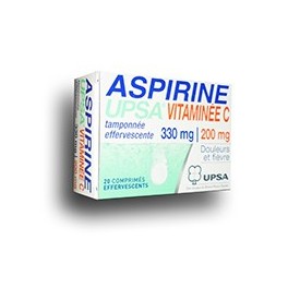 Aspirine UPSA à la vitamine C - 20 comprimés effervescents