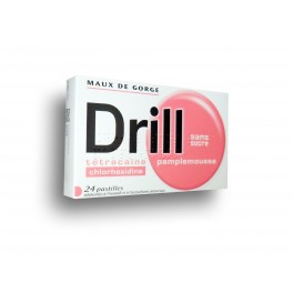 Pastilles Drill tétracaïne - Pamplemousse 