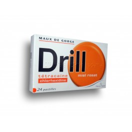 Pastilles Drill - Goût Miel Rosat 