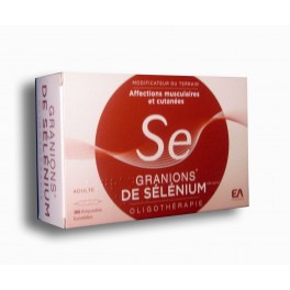 Granions de sélénium affections musculaires et cutanées