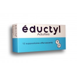 Eductyl adultes - 12 suppositoires effervescents