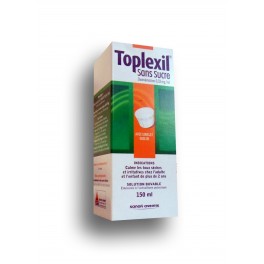 Toplexil sirop sans sucre - Toux sèche