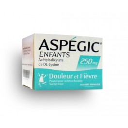 Aspégic enfants 250 mg - Boite de 20 sachets