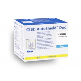 BD Autoshield Duo - Aiguille pour stylo sécurisée 0.30 mm x 8mm